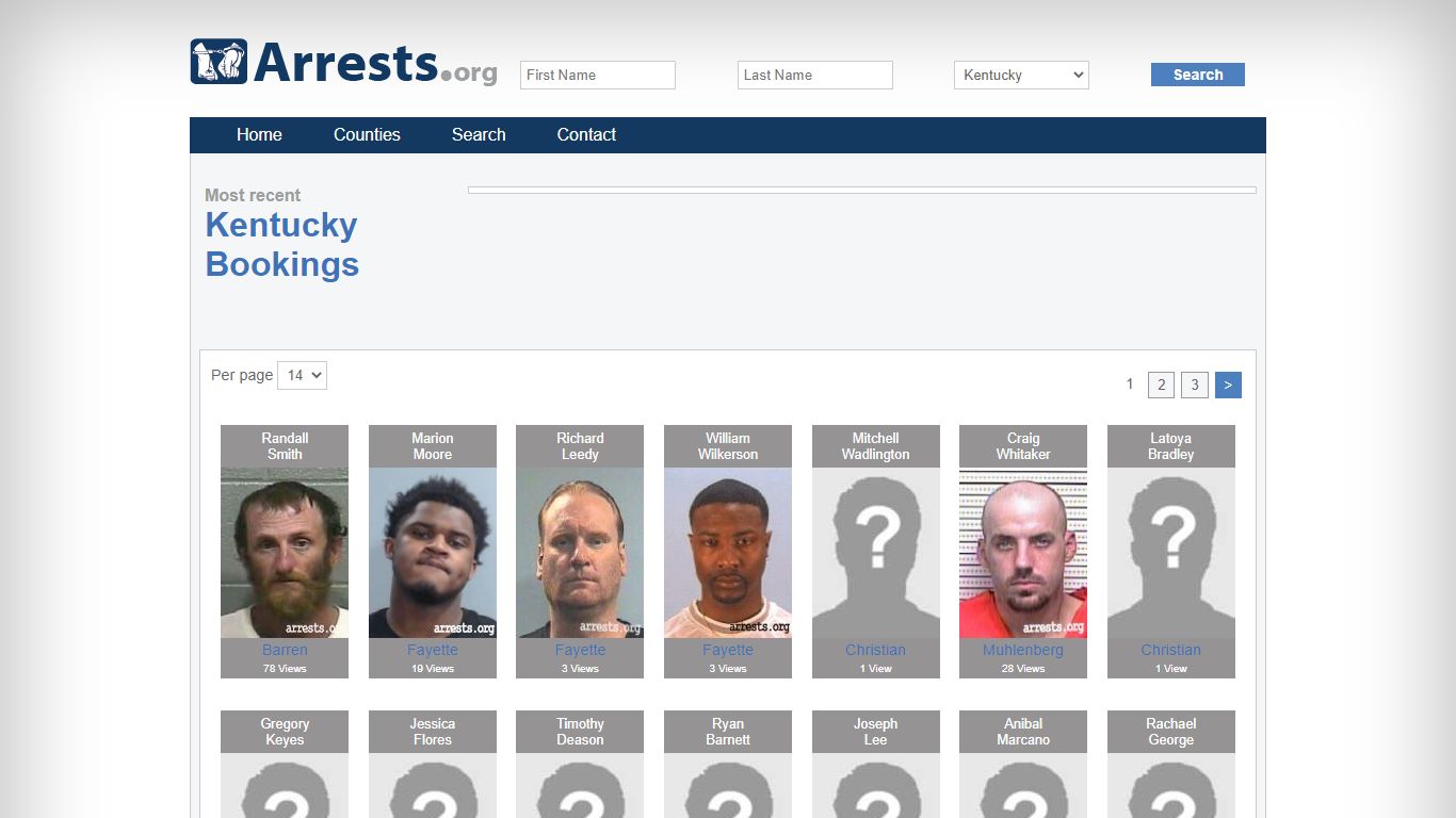 Kentucky Arrests and Inmate Search